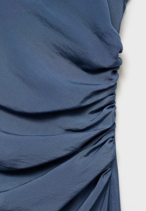 MANGO - Dress Kelly - Medium Blue