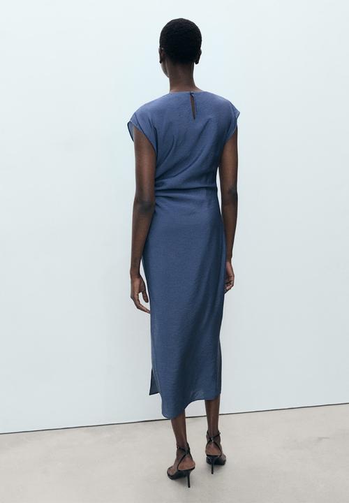 MANGO - Dress Kelly - Medium Blue