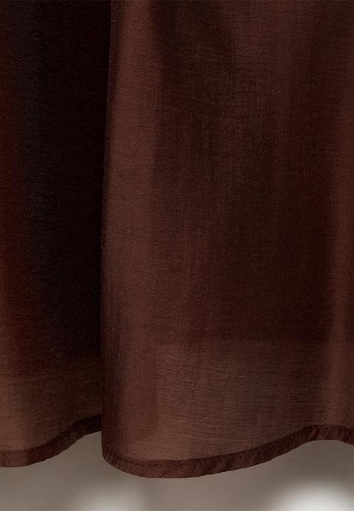 MANGO - Dress Wood - Brown