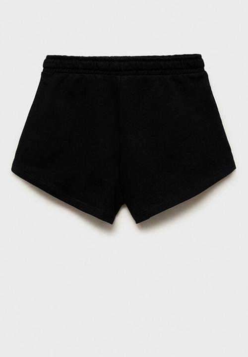 MANGO - Shorts lea - black