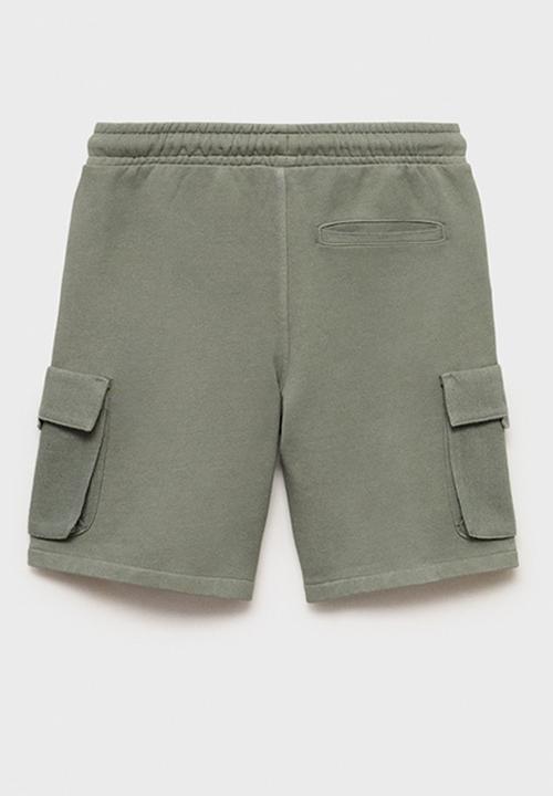 MANGO - Bermudas cargos - light pastel green