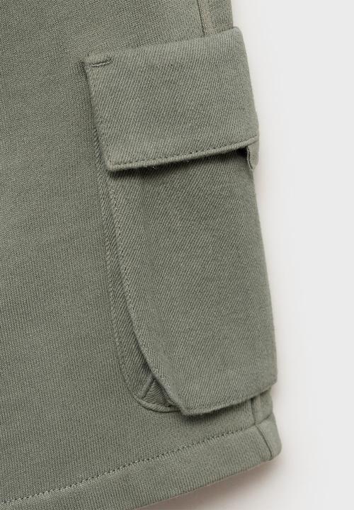 MANGO - Bermudas cargos - light pastel green