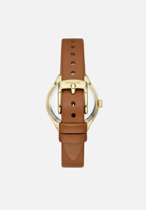 Fossil - Eevie BQ3957 watch - gold & brown