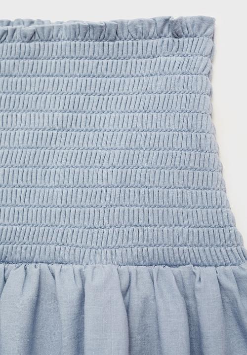 MANGO - Skirt cotta - light pastel blue