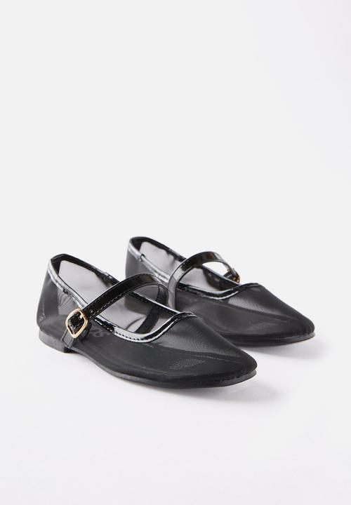 Cotton On - Olivia Ballet Flat - Black/Mesh