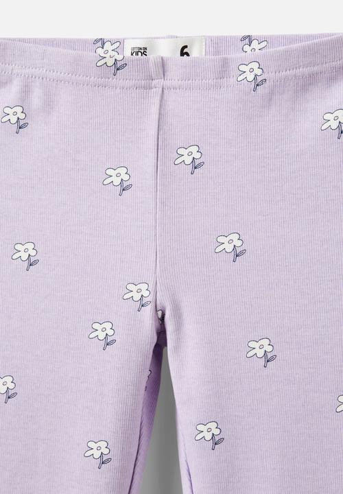 Cotton On - Huggie tights - vintage lilac/mini blomma