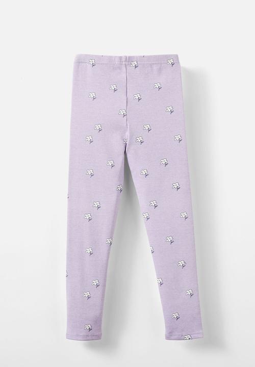 Cotton On - Huggie tights - vintage lilac/mini blomma