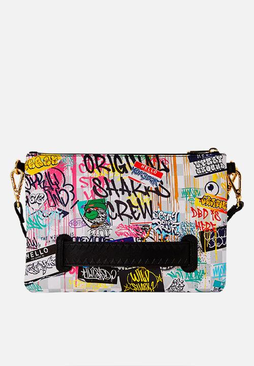 Sprayground - Sharks In Paris The Rizz (Cream) Crossbody Clutch bag-multi