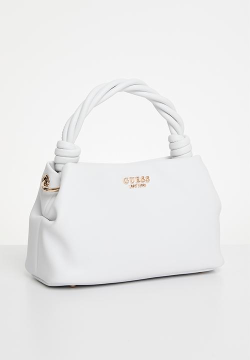 GUESS - Sansa top handle crossbody bag - white