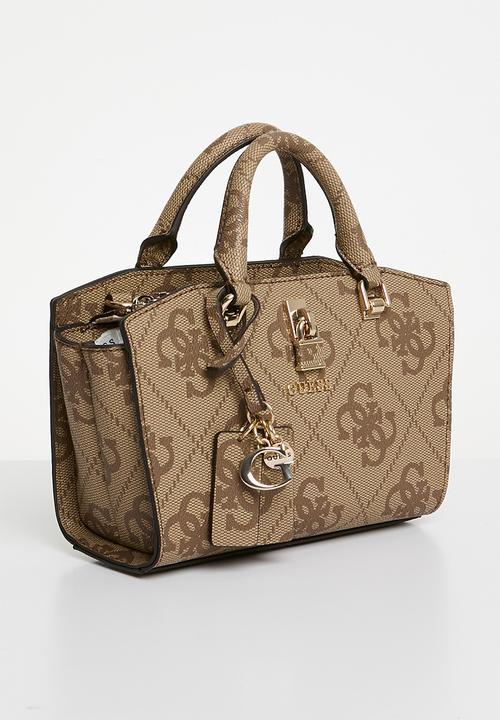 GUESS - Queensland mini satchel-latte