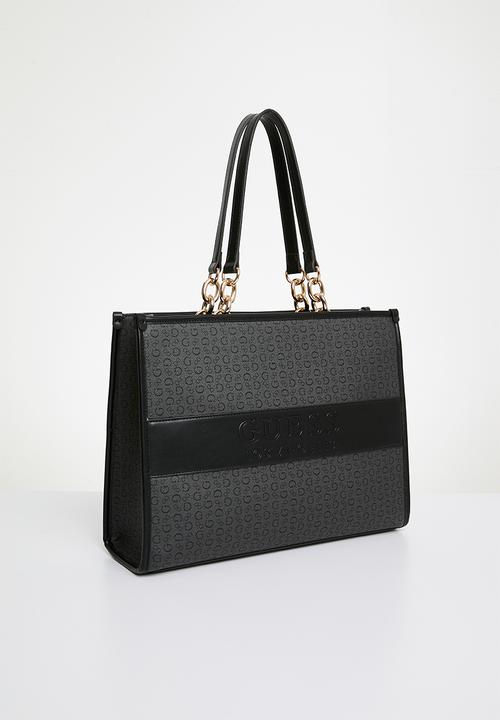 GUESS - Devlon camera tote bag - coal