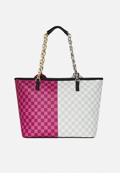 Sprayground - Pink & moneybear tel  bag- multi