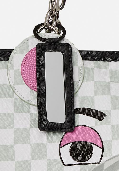 Sprayground - Pink & moneybear tel  bag- multi