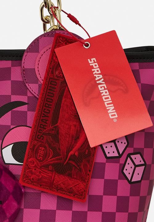 Sprayground - Pink & moneybear tel  bag- multi