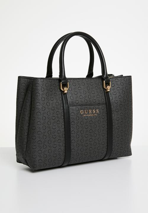 GUESS - Morrigan satchel bag - coal