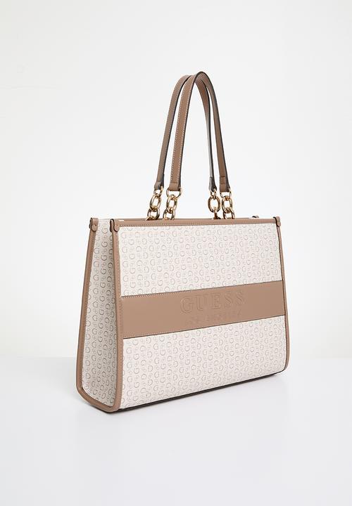 GUESS - Devlon camera tote bag -  khaki