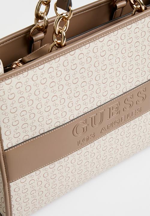 GUESS - Devlon camera tote bag -  khaki