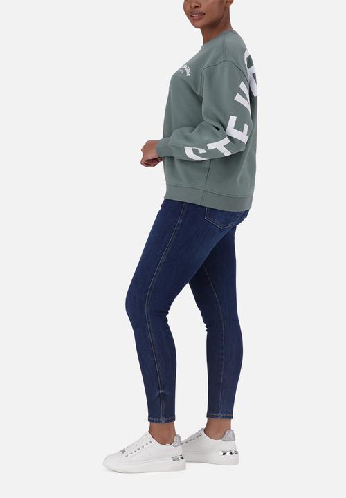 Steve Madden - Amelia oversized crew neck - sage green