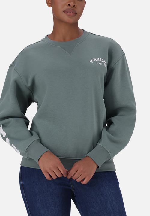 Steve Madden - Amelia oversized crew neck - sage green