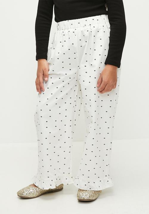 Pop Candy - Polka dot pants - white