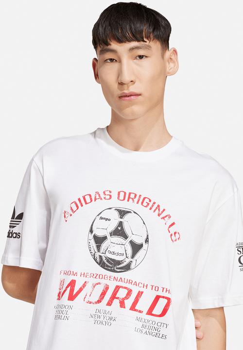 adidas Originals - 90s Football Graphic Tee - White