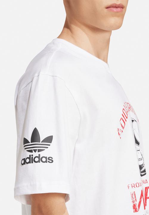 adidas Originals - 90s Football Graphic Tee - White
