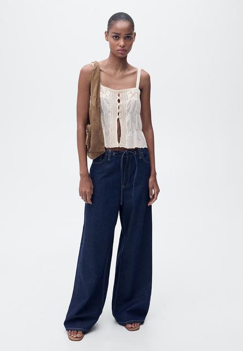 MANGO - Top Coqueto - Light Beige