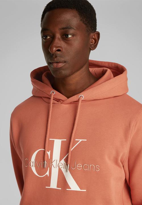 Calvin Klein - SEASONAL MONOLOGO REGULAR HOODIE - ARAGON
