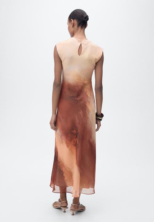 MANGO - Dress Noel2 - Light Pastel Orange