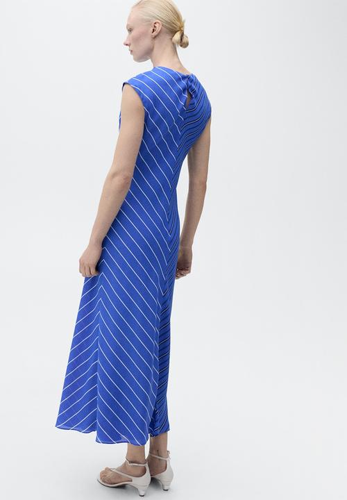 MANGO - Dress Noely - Medium Blue