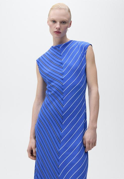 MANGO - Dress Noely - Medium Blue
