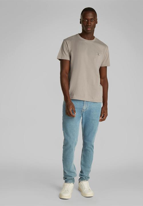 Calvin Klein - 2 Pack Monologo T-Shirt - Rock Ridge/Bright White