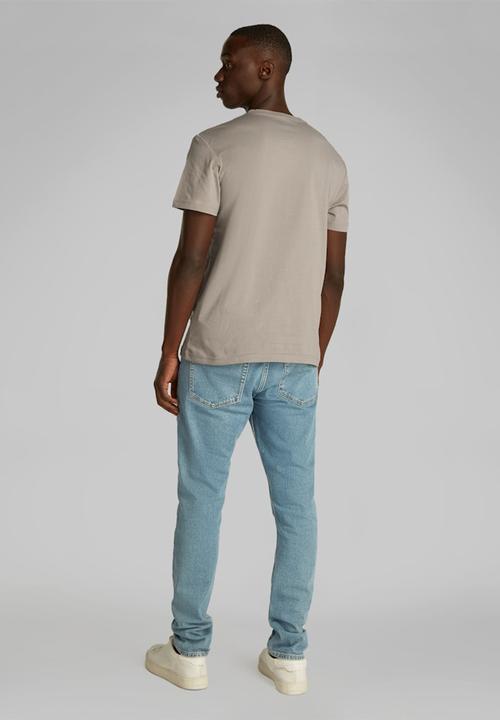 Calvin Klein - 2 Pack Monologo T-Shirt - Rock Ridge/Bright White