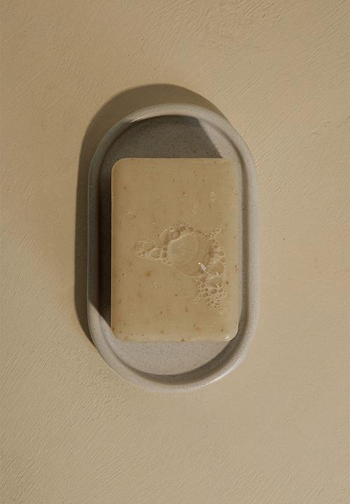 H&M - Stoneware tray - beige