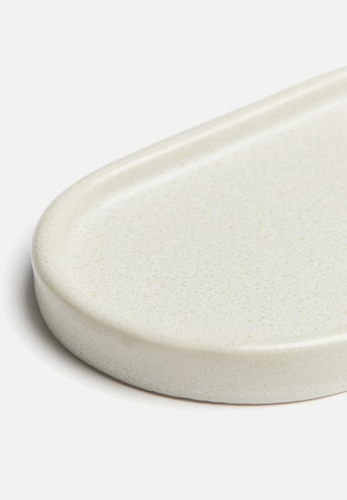 H&M - Stoneware tray - beige