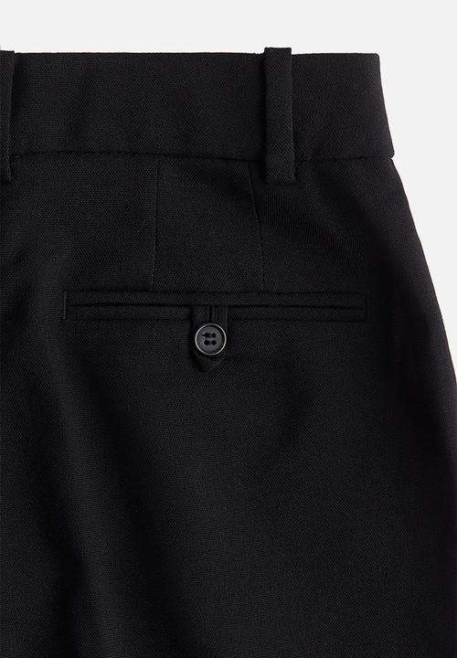 H&M - Tapered tailored trousers - black