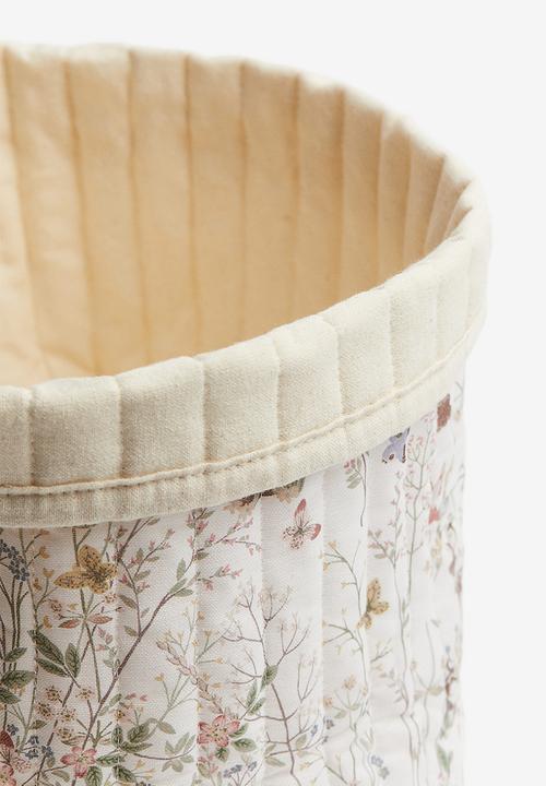 H&M - Large quilted storage basket - white/bambi 
