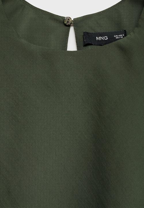 MANGO - Dress Cava - Green