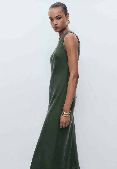 MANGO - Dress Cava - Green