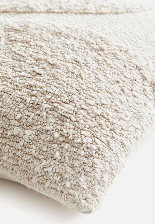 H&M - Patterned cotton cushion cover - cream/patterned 