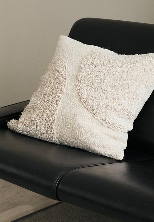 H&M - Patterned cotton cushion cover - cream/patterned 
