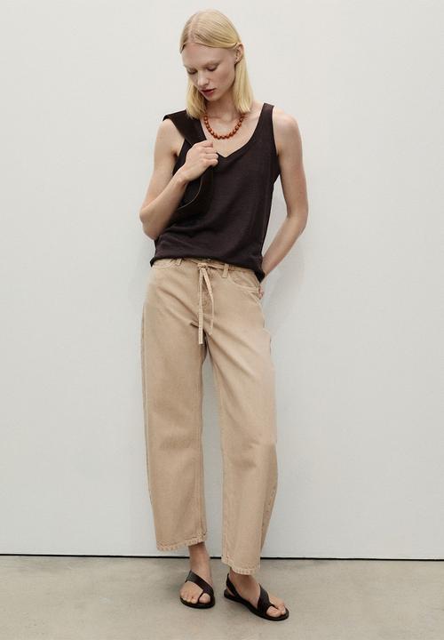 MANGO - Jeans Kika - Light Pastel Brown