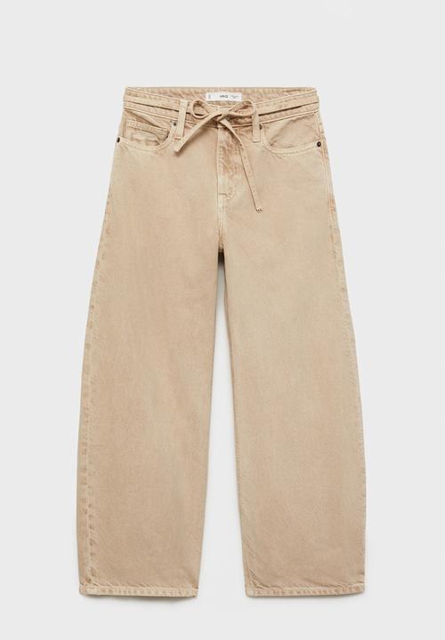 MANGO - Jeans Kika - Light Pastel Brown