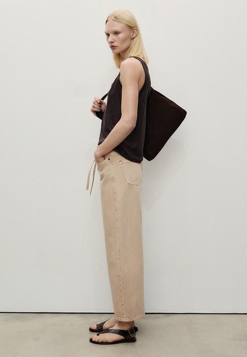 MANGO - Jeans Kika - Light Pastel Brown