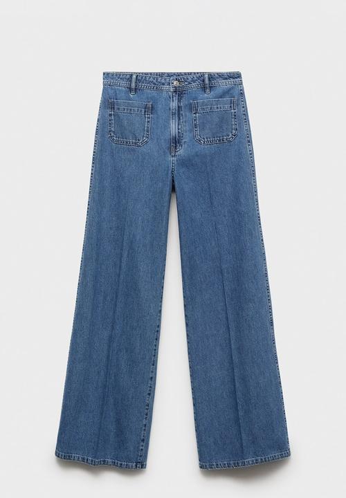 MANGO - Jeans Emma - Open Blue
