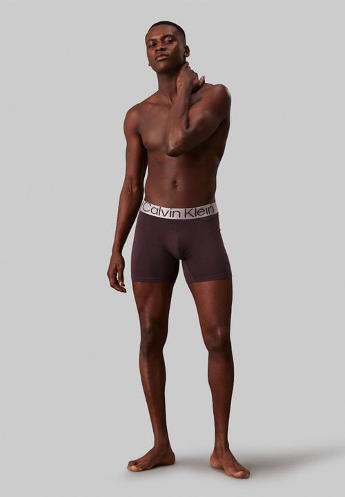 Calvin Klein - Boxer Brief 3 Pack - Rock Ridge, Rusted Root, Raisin