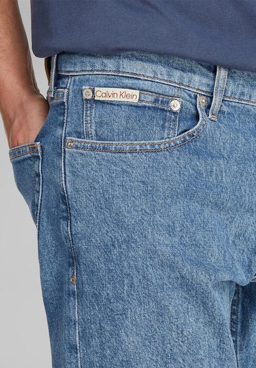 Calvin Klein - SLIM STRAIGHT - DENIM MEDIUM