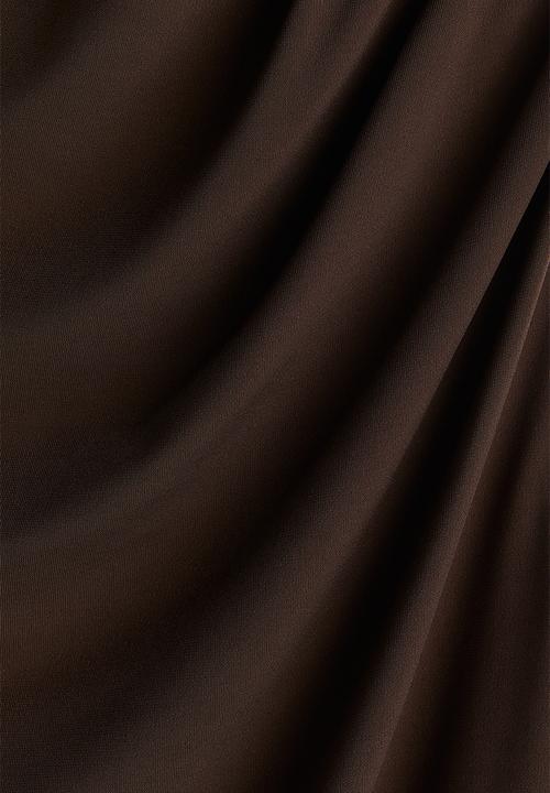 H&M - Draped vest top - dark brown 