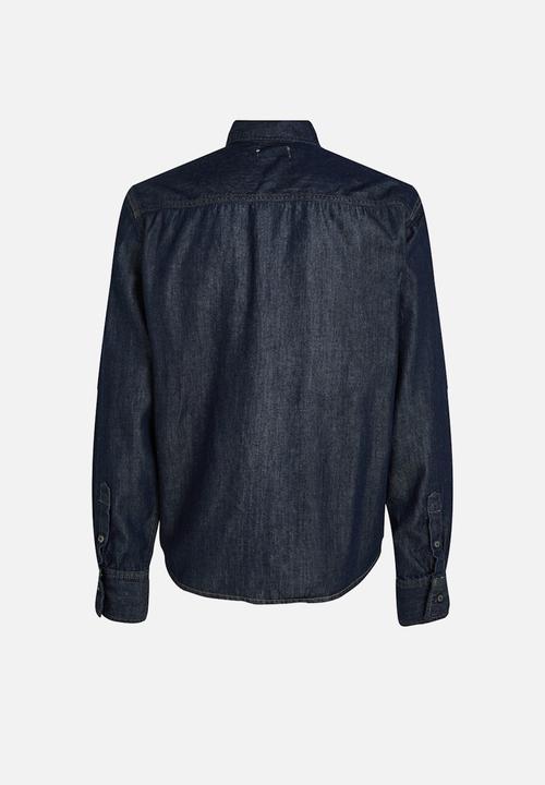 Calvin Klein - REGULAR DENIM SHIRT - DENIM DARK