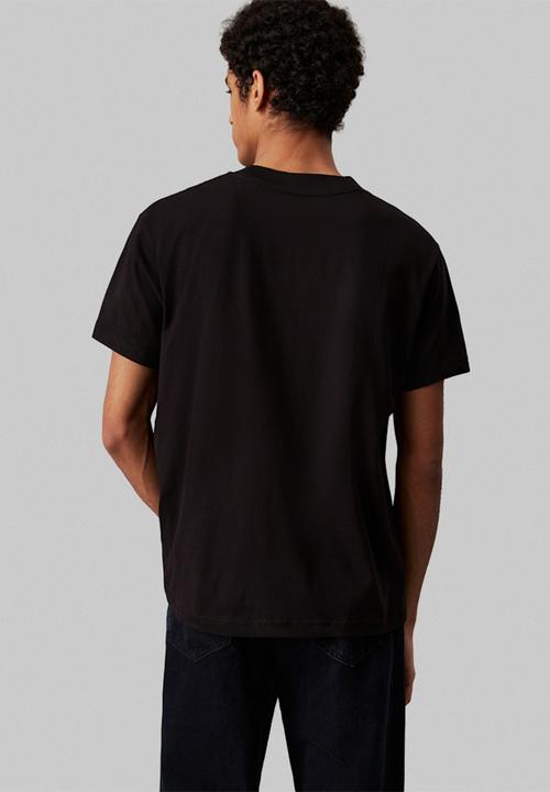 Calvin Klein - TEXTURED MONOLOGO TEE - Ck Black